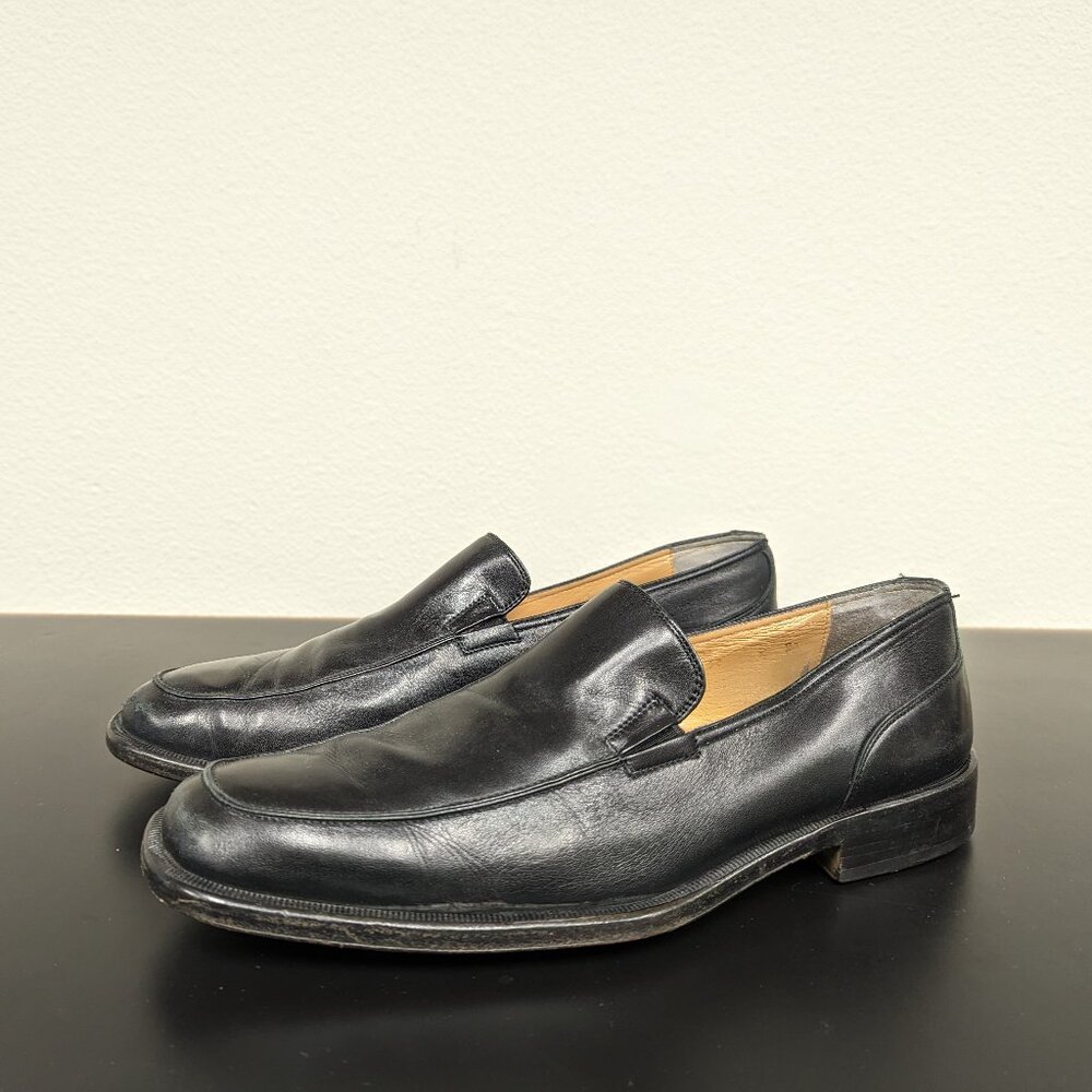 Bruno Magli Black Leather Slip-on
